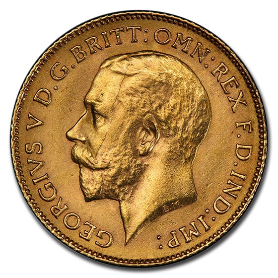 1918-P Australia Gold Half-Sovereign George V MS-62 PCGS 1918-P Australia Gold Half-Sovereign George V MS-62 PCGS
